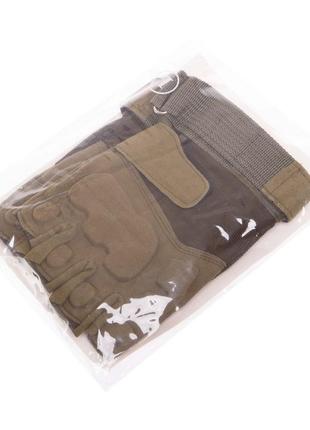 Перчатки тактические с открытыми пальцами bc-8811 размер м и л