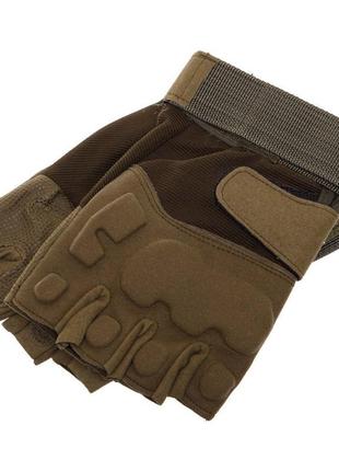 Перчатки тактические с открытыми пальцами bc-8811 размер м и л