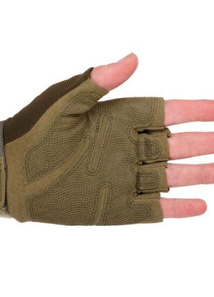 Перчатки тактические с открытыми пальцами bc-8811 размер м и л