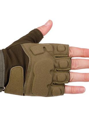 Перчатки тактические с открытыми пальцами bc-8811 размер м и л
