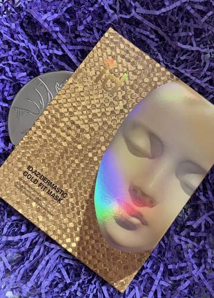 3 штуки! концентрированная гидрогелевая маска с медом, прополисом и золотом id.az dermastic gold-fit mask3 фото