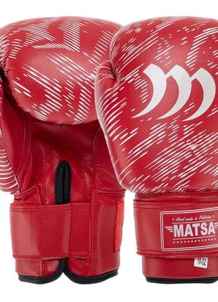 Перчатки боксерские pvc matsa ma-7762 2-12 унций