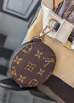 Женская сумка кроссбоди клатч 3 в 1 с цепочкой louis vuitton7 фото