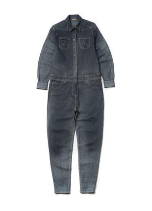 John galliano women's blue jumpsuit женский комбинезон