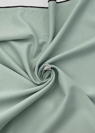 Ткань для штор блекаут flat матовая однотонная, цвет "мятный" №21, шторная ткань на отрез