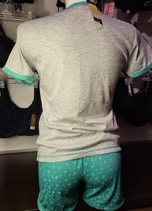 Пижама домашняя одежда спальная одежда комплект шорты футболка2 фото