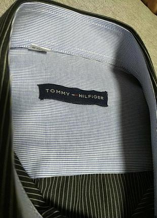 Мужская рубашка от известного бренда tommy hilfiger5 фото