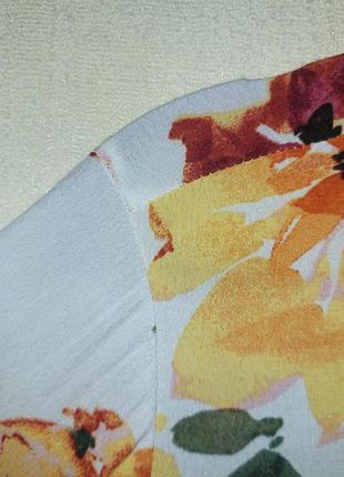 Летнее платье миди сарафан цветы вискоза 50 52 54 натуральная ткань6 фото