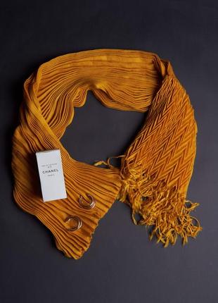 Шарф жіночий жовтого кольору хустка палантин жіночий осінній жовтий хустка