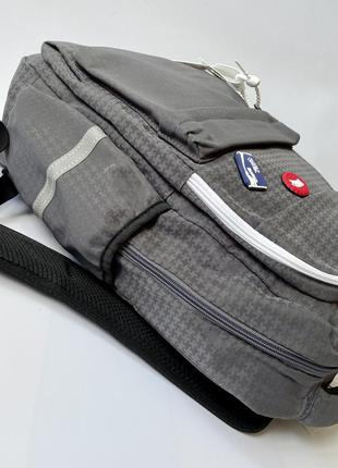 Рюкзак спортивный городской серый текстильный6 фото