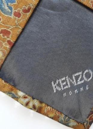 Оригінальний шовковий галстук краватка kenzo8 фото