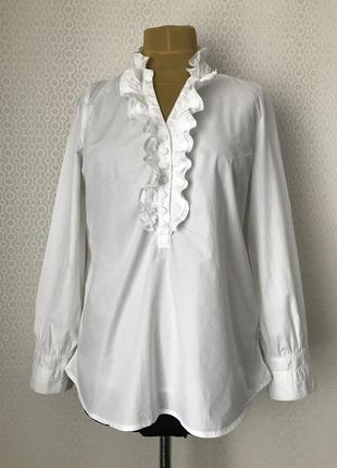 Белая рубашка / блуза от немецкого gardeur, размер 44, укр 50-52