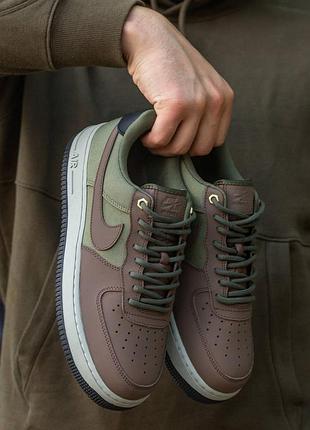 Чоловічі кросівки nike air force 1 khaki brown