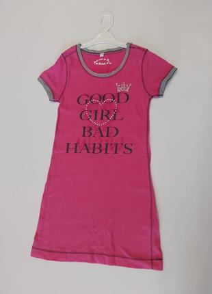 Платье-футболка хлопковое фирмы rebelle 4-6 лет