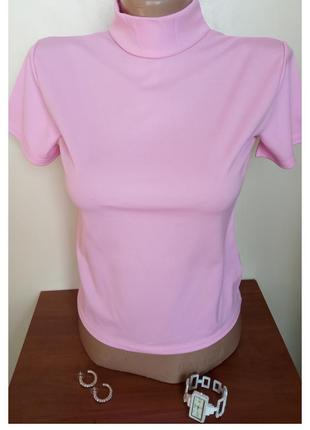 Розпродаж дівочий гольф гольфік американка , колір рожевий ,склад поліестер1 фото