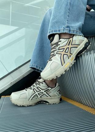Женские кроссовки Top asics gel-kahana 8 beige gold black5 фото