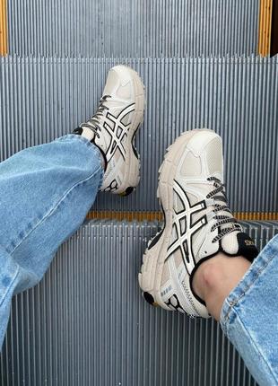 Женские кроссовки Top asics gel-kahana 8 beige gold black3 фото