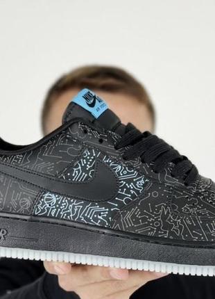 Мужские кроссовки  nike air force black