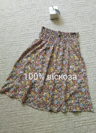 Юбка миди мини из 100 % вискозы размер 44/s, 42/xs, 40/xxs1 фото