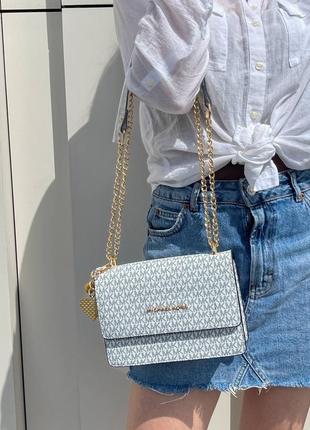 Сумка женская michael kors mini bag white3 фото