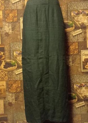 Mariella rosati 100% льняная юбка,р.it.42, италия