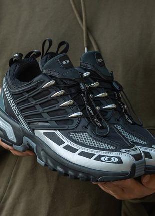 Топ ▪︎ кроссовки salomon acs pro advanced black silver