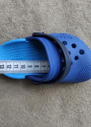 Резиновые шлепанцы кроксы crocs с 5 по стельке 13 см3 фото