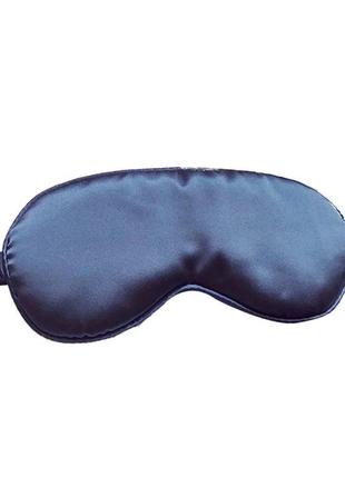 Шёлковая маска для сна oxa / повязка для глаз синяя (20-9)6 фото