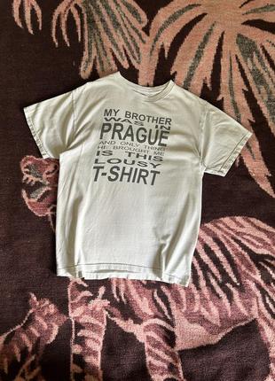 Fruit of the loom heavy cotton vintage text tee футболка оригінал мерч б у