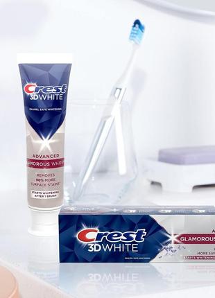 Зубна паста crest 3d white advanced glamorous white 3.8 oz сша