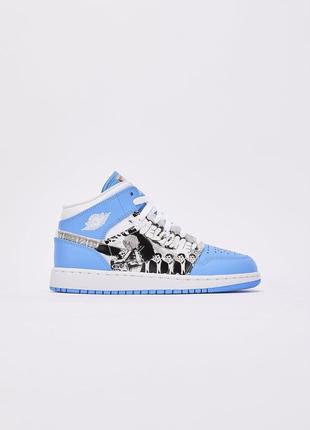 Кроссовки кеды air jordan 1 mid gs 'game winner' grade-school1 фото