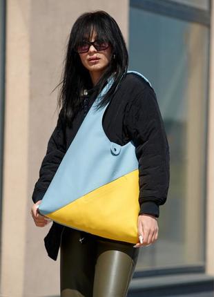 Жіноча сумка sambag hobo m жовто-блакитна 53200128