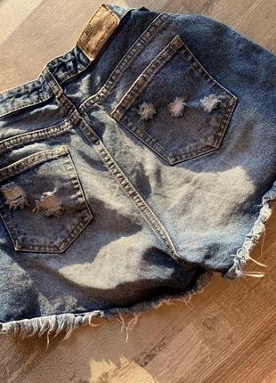Шорты рваные джинс женские3 фото