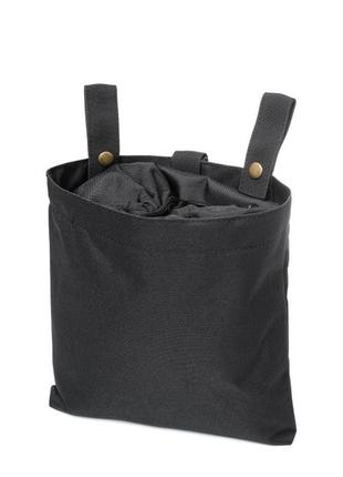 Військова чорна тактична сумка підсумка molle для скидання магазинів 300000014 фото
