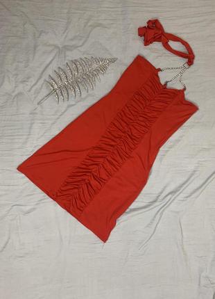 Платье красное