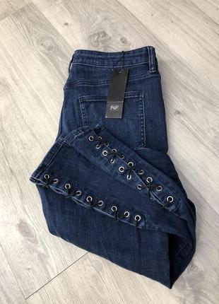 Крытые джинсы с очень высокой посадкой f&f плотные10 фото