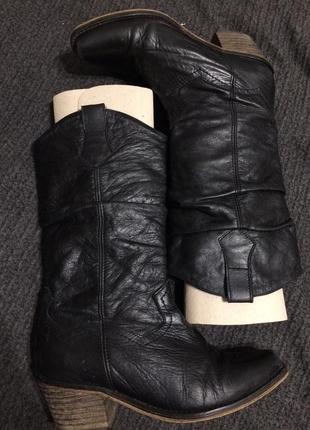 Schuh сапоги сапожки казаки кожаные 23 см