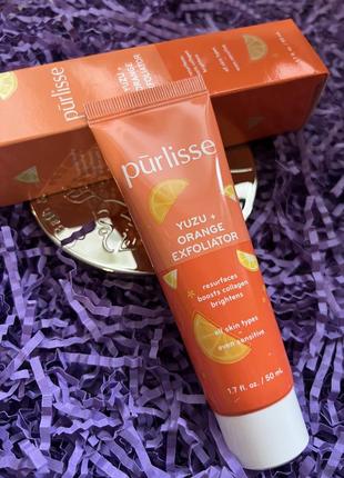 Отшелушивающий скраб yuzu + orange exfoliator purlisse yuzu + orange exfoliator. 50 мл