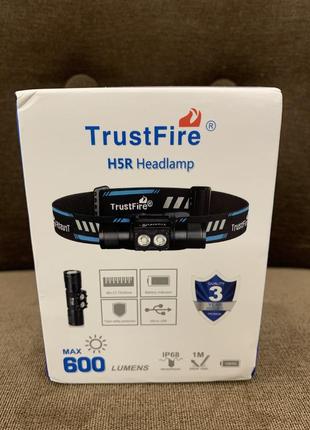 Ліхтар налобний trustfire h5r headlamp