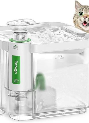 Petiigo cat water fountain 85 унций ультра-тихий фонтан для домашних животных, поилка для животных