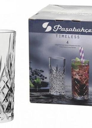 Набор стаканов pasabahce timeless 52820 (4 шт, 295 мл)