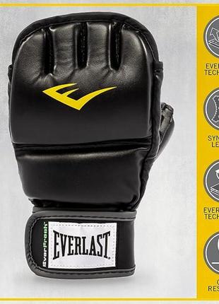 Перчатки mma everlast wrist wrap hb gl черный l/xl (883341-70-8)5 фото