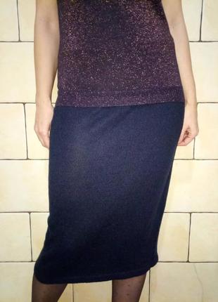 Юбка теплая вязаная размер м