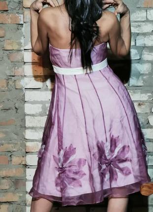 Шовкова сукня з органзи вечірній coast міді3 фото