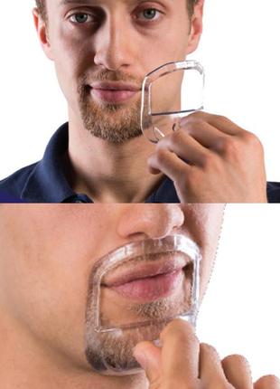 Шаблон для стрижки бороды и усов эспаньолка (испанская бородка)6 фото
