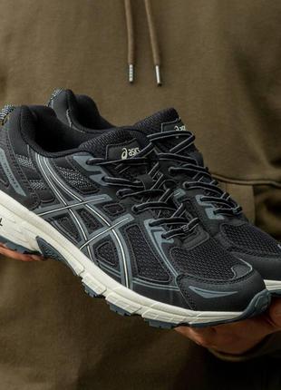 Мужские кроссовки asics gel venture 6 black beige 41-42-44