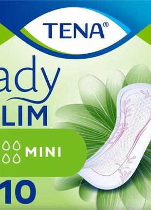 Урологические прокладки tena lady slim mini 10 шт (7322540853254)