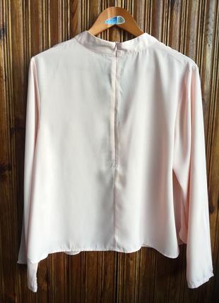Нежная розоватая блузка плотная 50-526 фото