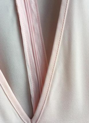 Нежная розоватая блузка плотная 50-528 фото