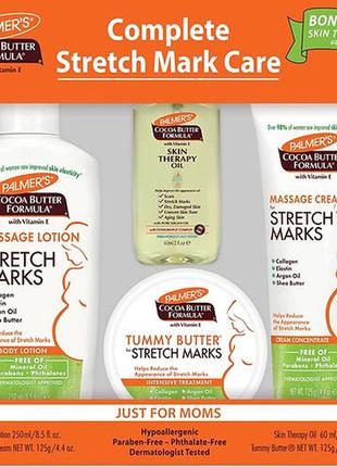 Набір від розтяжок для вагітних palmer's complete stretch mark care set